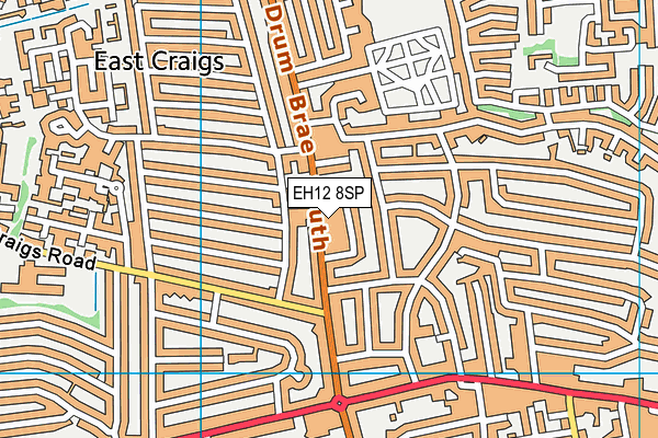 EH12 8SP map - OS VectorMap District (Ordnance Survey)