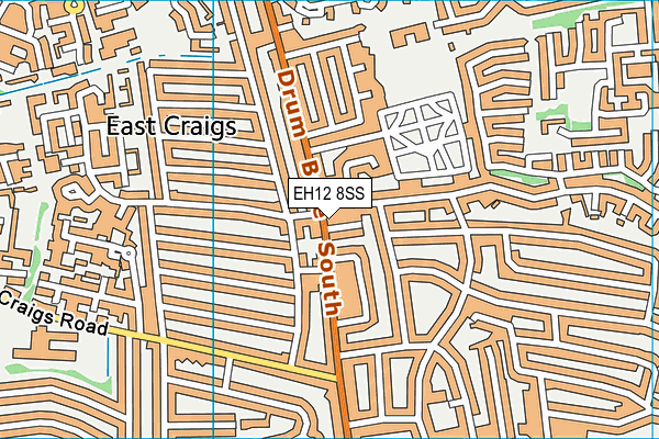 EH12 8SS map - OS VectorMap District (Ordnance Survey)