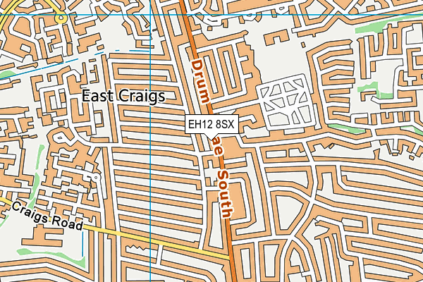 EH12 8SX map - OS VectorMap District (Ordnance Survey)