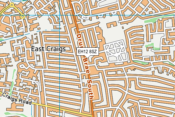 EH12 8SZ map - OS VectorMap District (Ordnance Survey)