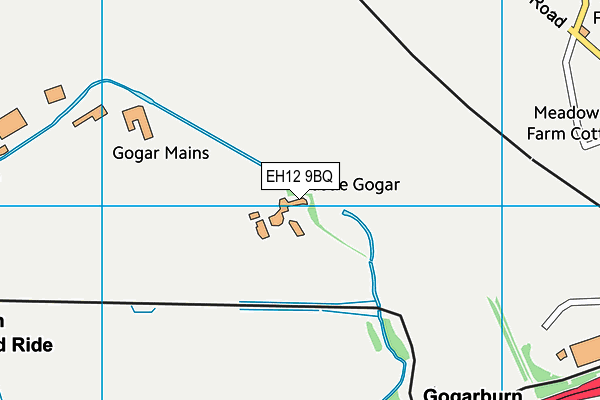 EH12 9BQ map - OS VectorMap District (Ordnance Survey)
