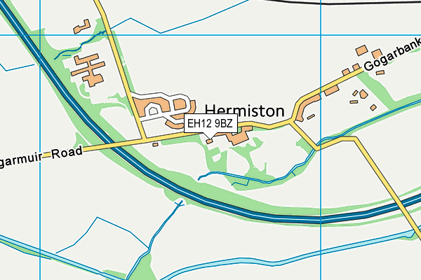 EH12 9BZ map - OS VectorMap District (Ordnance Survey)