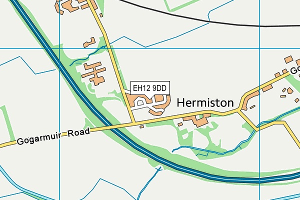 EH12 9DD map - OS VectorMap District (Ordnance Survey)