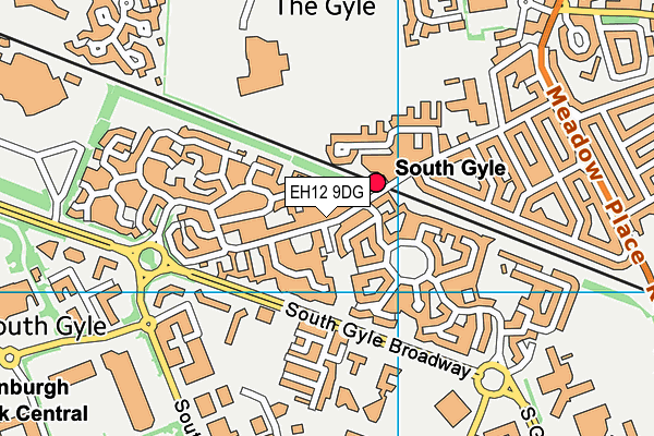 EH12 9DG map - OS VectorMap District (Ordnance Survey)