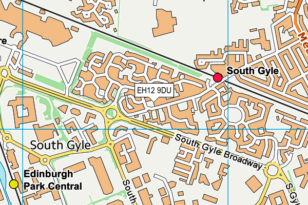 EH12 9DU map - OS VectorMap District (Ordnance Survey)