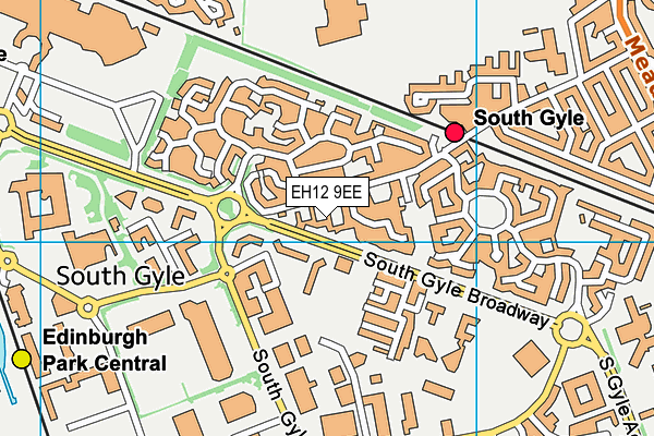 EH12 9EE map - OS VectorMap District (Ordnance Survey)