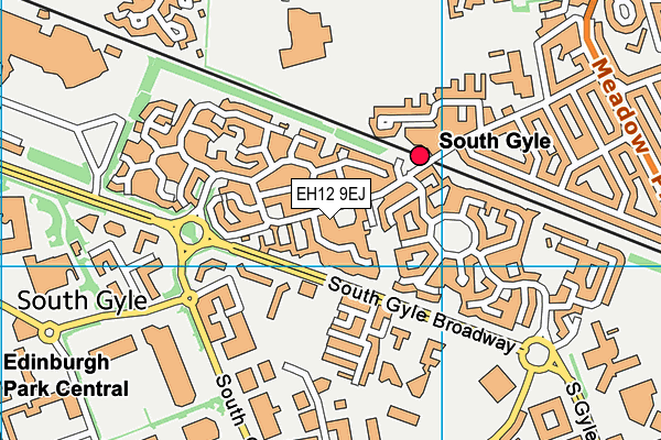 EH12 9EJ map - OS VectorMap District (Ordnance Survey)