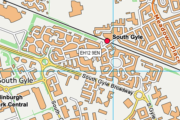 EH12 9EN map - OS VectorMap District (Ordnance Survey)