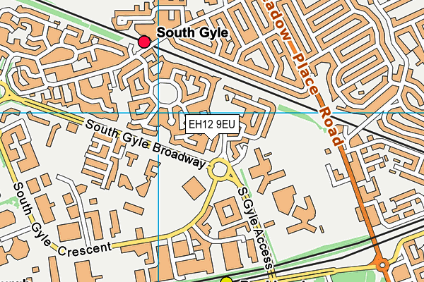 EH12 9EU map - OS VectorMap District (Ordnance Survey)