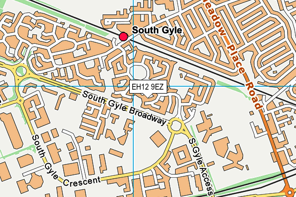 EH12 9EZ map - OS VectorMap District (Ordnance Survey)