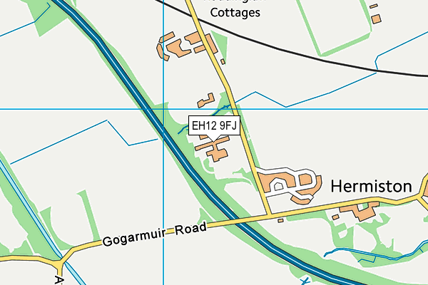 EH12 9FJ map - OS VectorMap District (Ordnance Survey)