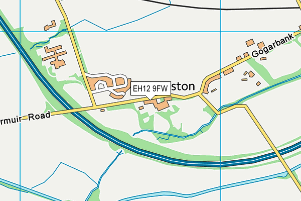 EH12 9FW map - OS VectorMap District (Ordnance Survey)