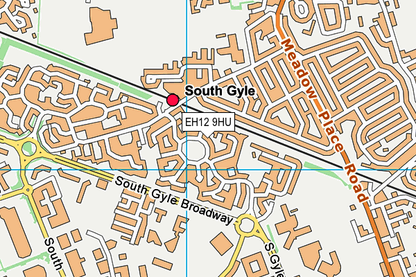 EH12 9HU map - OS VectorMap District (Ordnance Survey)