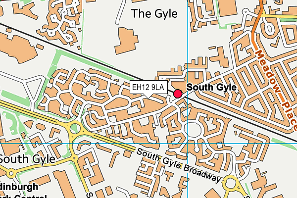 EH12 9LA map - OS VectorMap District (Ordnance Survey)