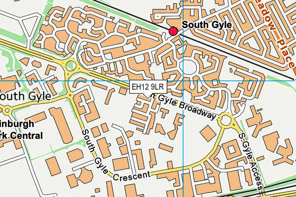 EH12 9LR map - OS VectorMap District (Ordnance Survey)