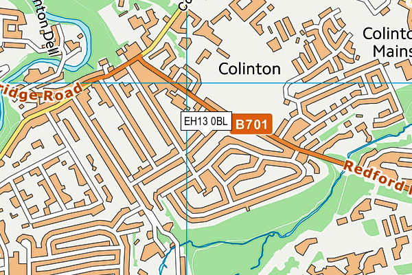 EH13 0BL map - OS VectorMap District (Ordnance Survey)