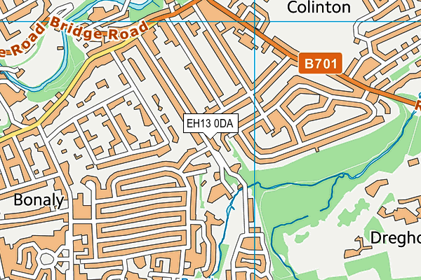 EH13 0DA map - OS VectorMap District (Ordnance Survey)