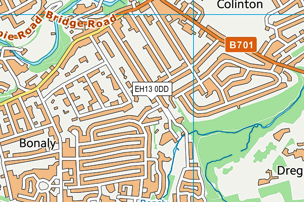 EH13 0DD map - OS VectorMap District (Ordnance Survey)