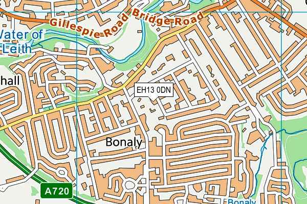 EH13 0DN map - OS VectorMap District (Ordnance Survey)