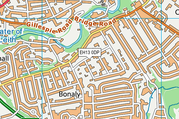 EH13 0DP map - OS VectorMap District (Ordnance Survey)