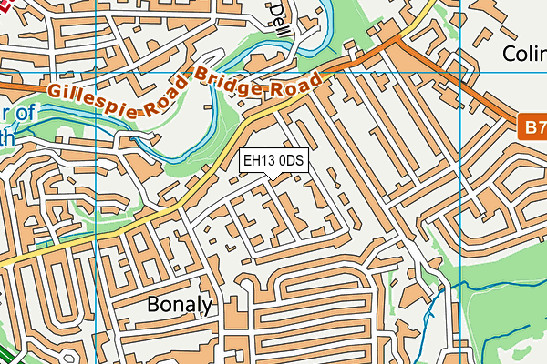 EH13 0DS map - OS VectorMap District (Ordnance Survey)