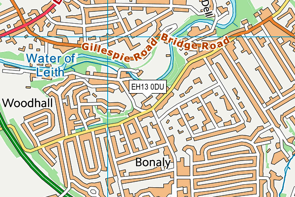 EH13 0DU map - OS VectorMap District (Ordnance Survey)