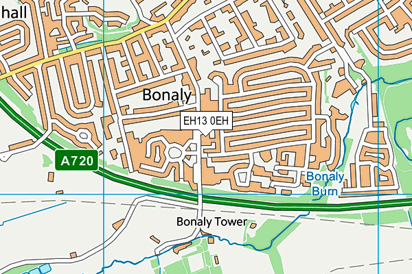 EH13 0EH map - OS VectorMap District (Ordnance Survey)