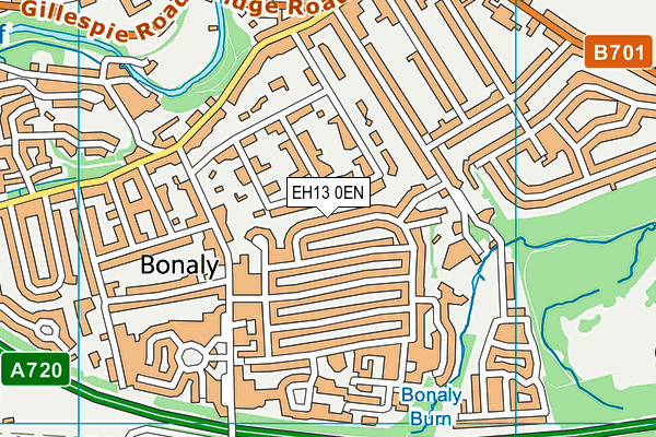 EH13 0EN map - OS VectorMap District (Ordnance Survey)