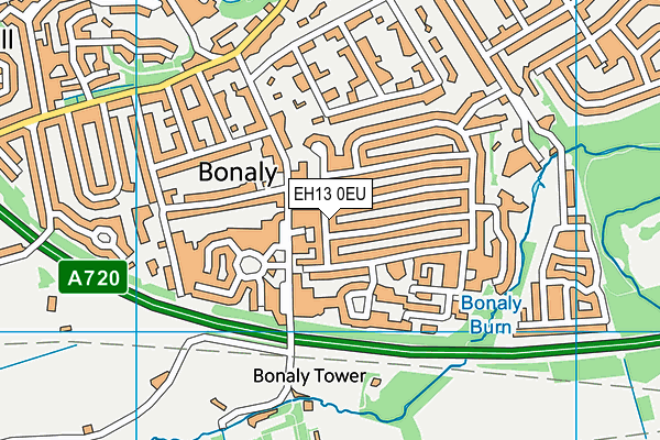 EH13 0EU map - OS VectorMap District (Ordnance Survey)