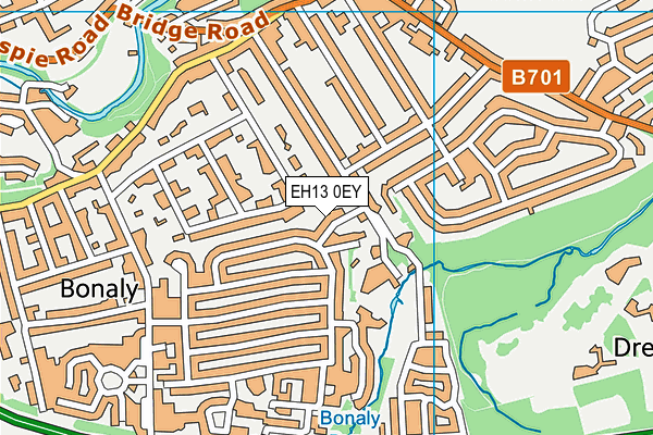 EH13 0EY map - OS VectorMap District (Ordnance Survey)