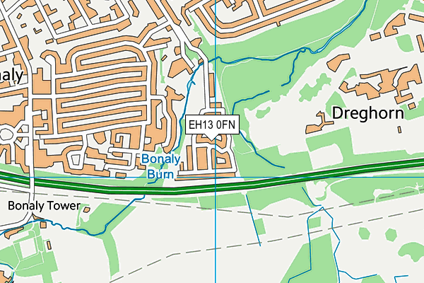 EH13 0FN map - OS VectorMap District (Ordnance Survey)