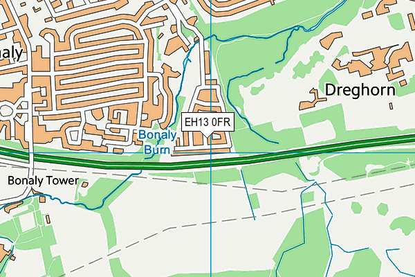 EH13 0FR map - OS VectorMap District (Ordnance Survey)