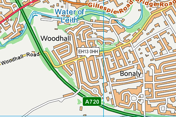 EH13 0HH map - OS VectorMap District (Ordnance Survey)