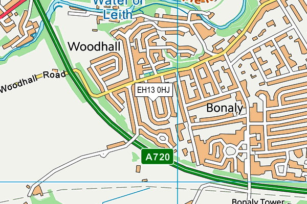 EH13 0HJ map - OS VectorMap District (Ordnance Survey)