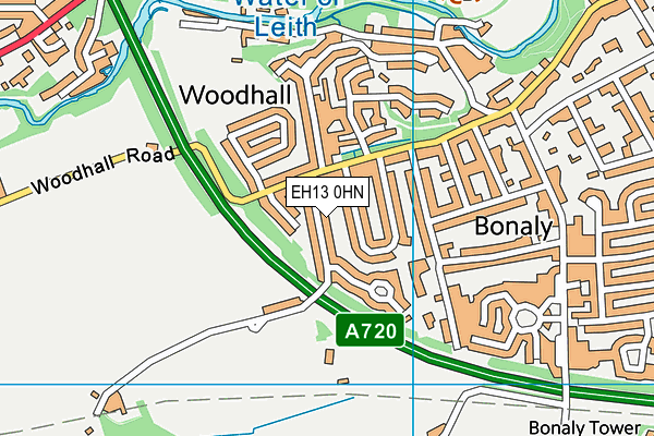 EH13 0HN map - OS VectorMap District (Ordnance Survey)