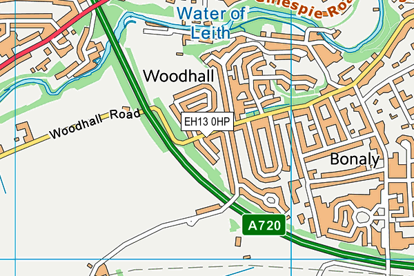 EH13 0HP map - OS VectorMap District (Ordnance Survey)