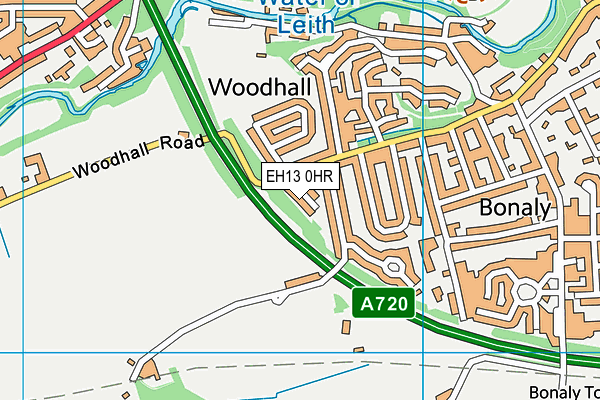 EH13 0HR map - OS VectorMap District (Ordnance Survey)