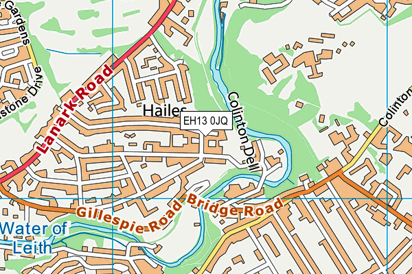 EH13 0JQ map - OS VectorMap District (Ordnance Survey)