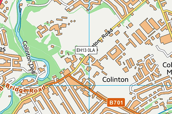 EH13 0LA map - OS VectorMap District (Ordnance Survey)