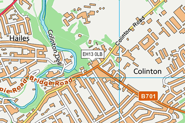 EH13 0LB map - OS VectorMap District (Ordnance Survey)