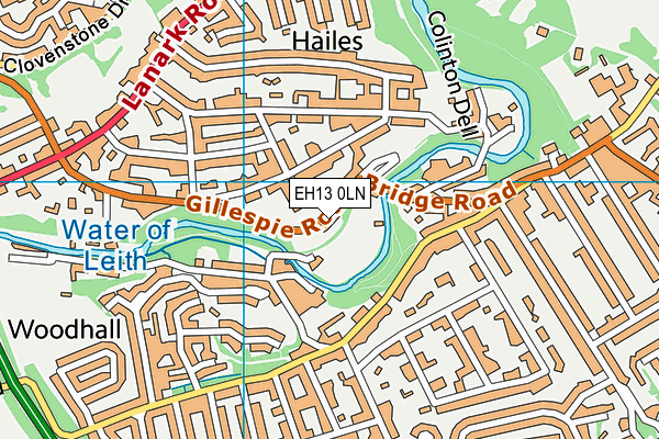 EH13 0LN map - OS VectorMap District (Ordnance Survey)