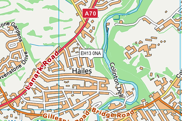 EH13 0NA map - OS VectorMap District (Ordnance Survey)