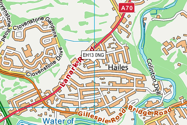 EH13 0NG map - OS VectorMap District (Ordnance Survey)