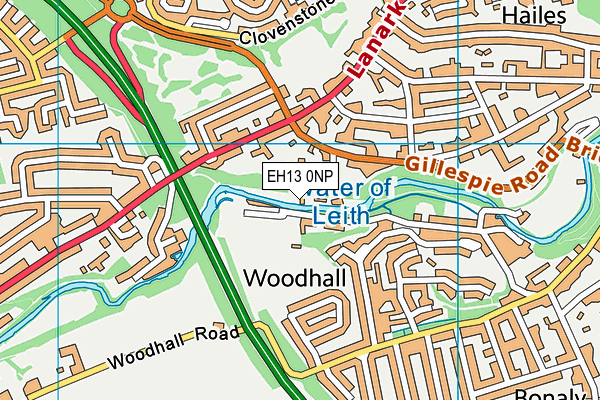 EH13 0NP map - OS VectorMap District (Ordnance Survey)