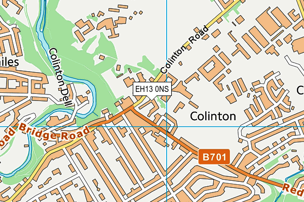 EH13 0NS map - OS VectorMap District (Ordnance Survey)