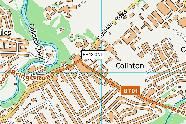 EH13 0NT map - OS VectorMap District (Ordnance Survey)