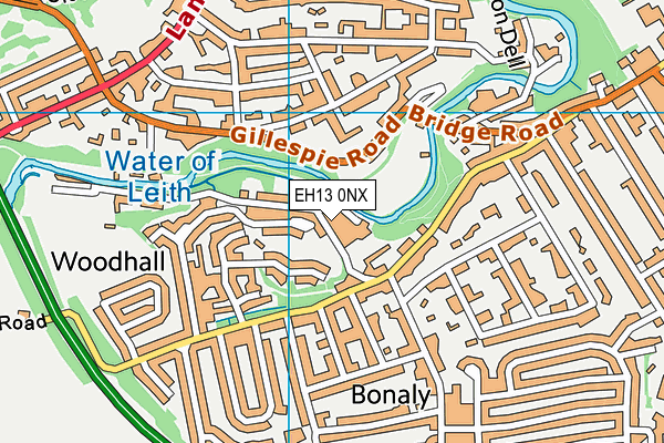 EH13 0NX map - OS VectorMap District (Ordnance Survey)