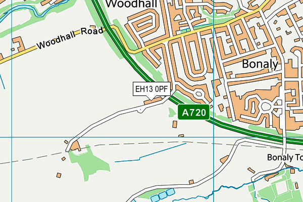 EH13 0PF map - OS VectorMap District (Ordnance Survey)