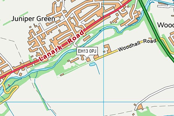 EH13 0PJ map - OS VectorMap District (Ordnance Survey)