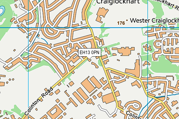 EH13 0PN map - OS VectorMap District (Ordnance Survey)